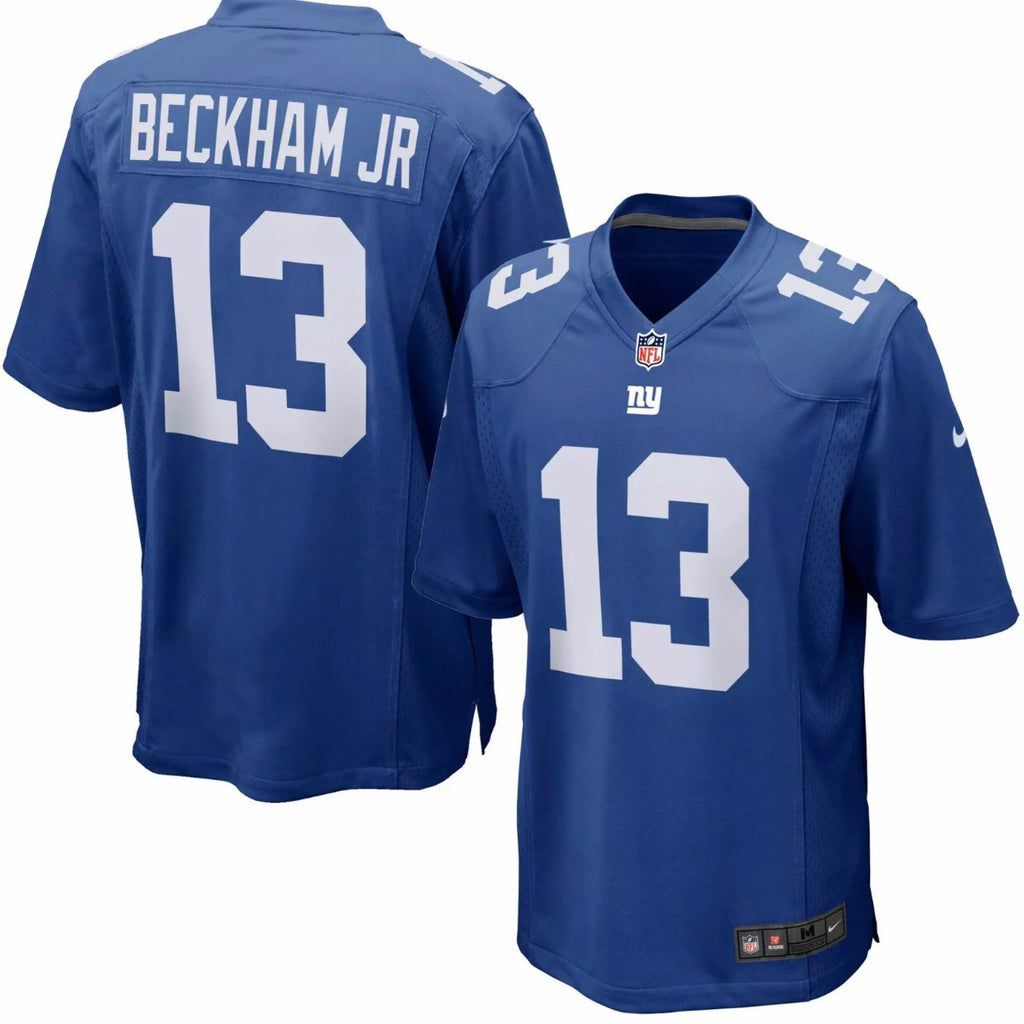 Men New York Giants #13 Beckham JR Nike Roaly Game Player NFL Jersey